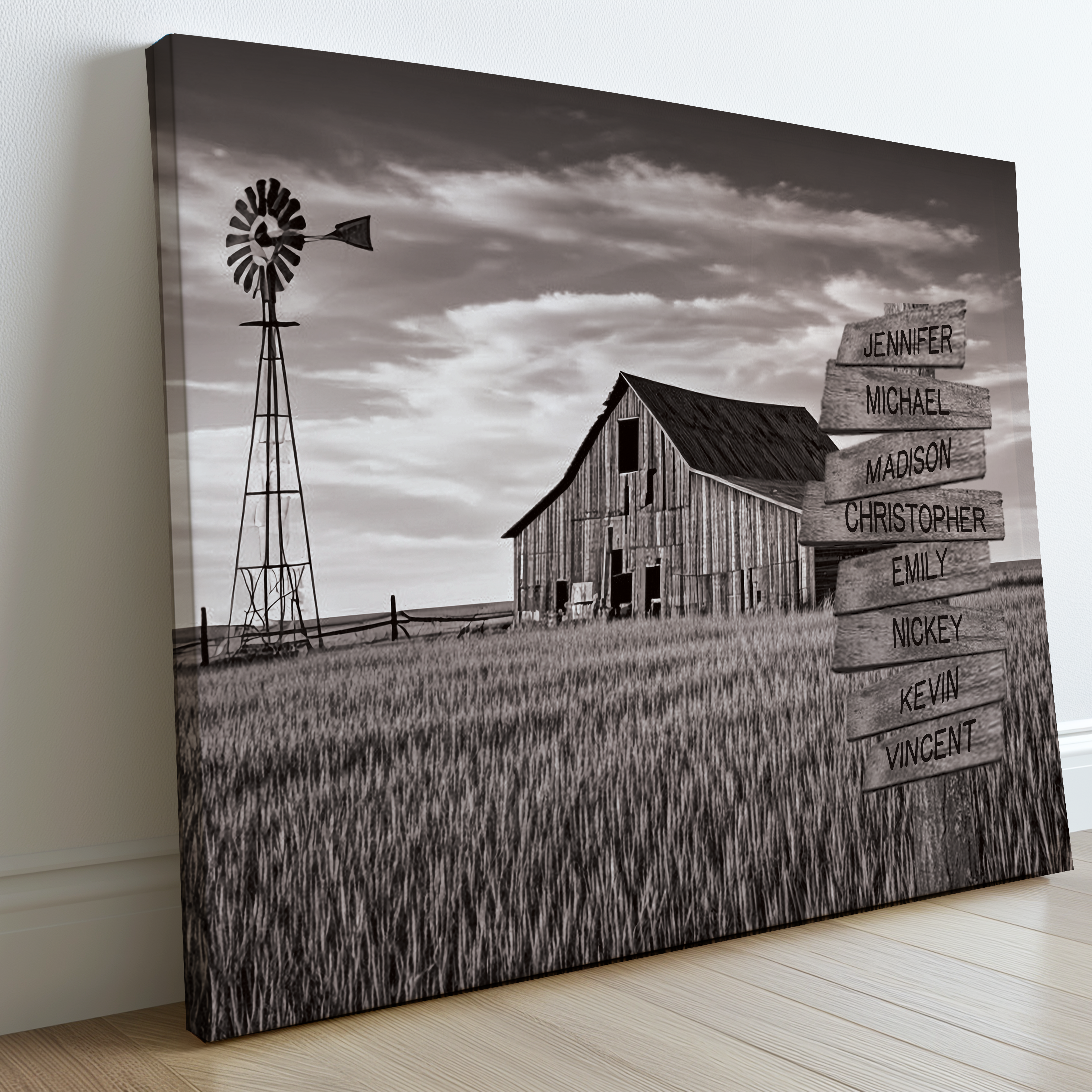 Barn Wheat Field - Multi-Names Premium Custom Canvas Wall Art