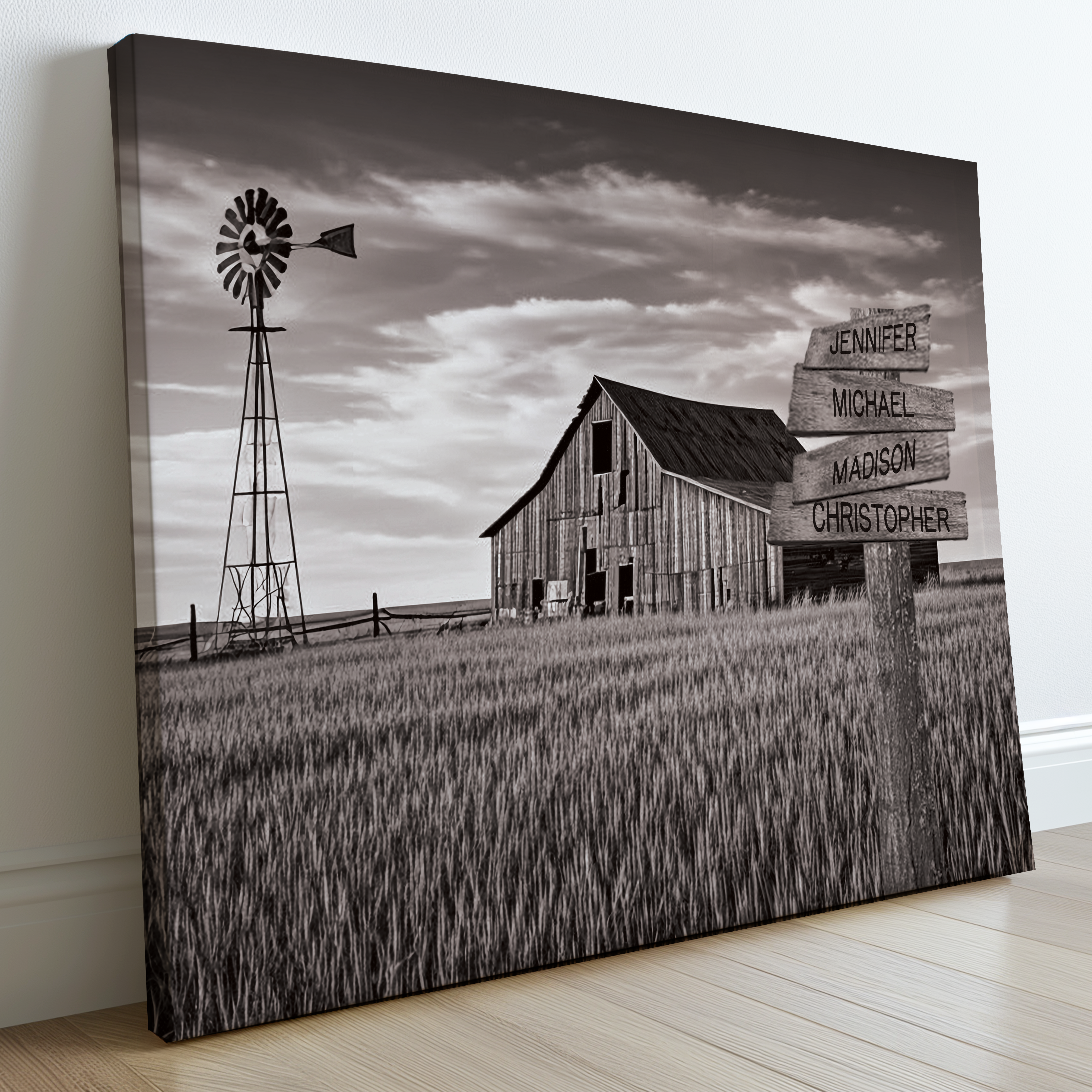 Barn Wheat Field - Multi-Names Premium Custom Canvas Wall Art