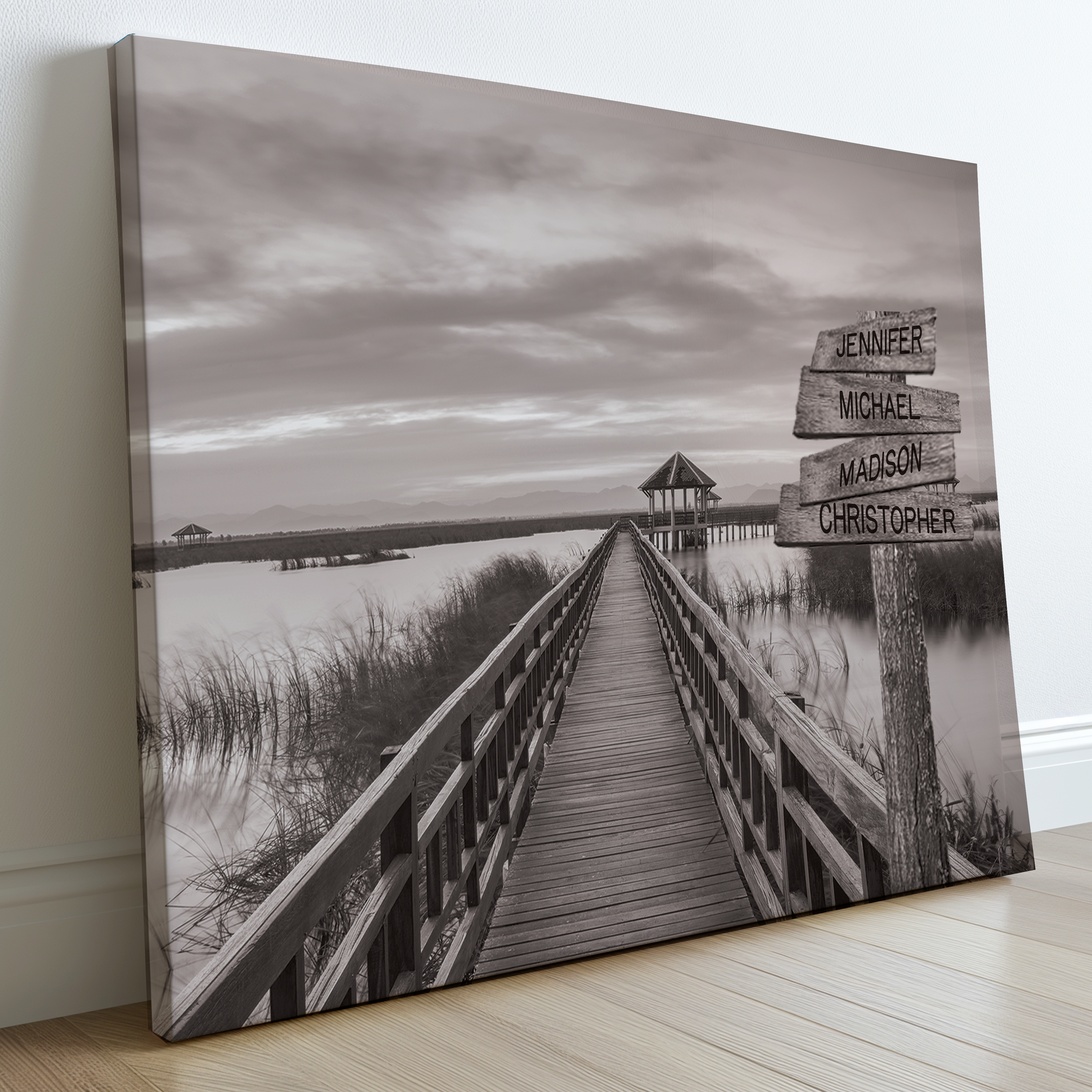 Coastal Outer Banks - Multi-Names Premium Custom Canvas Wall Art