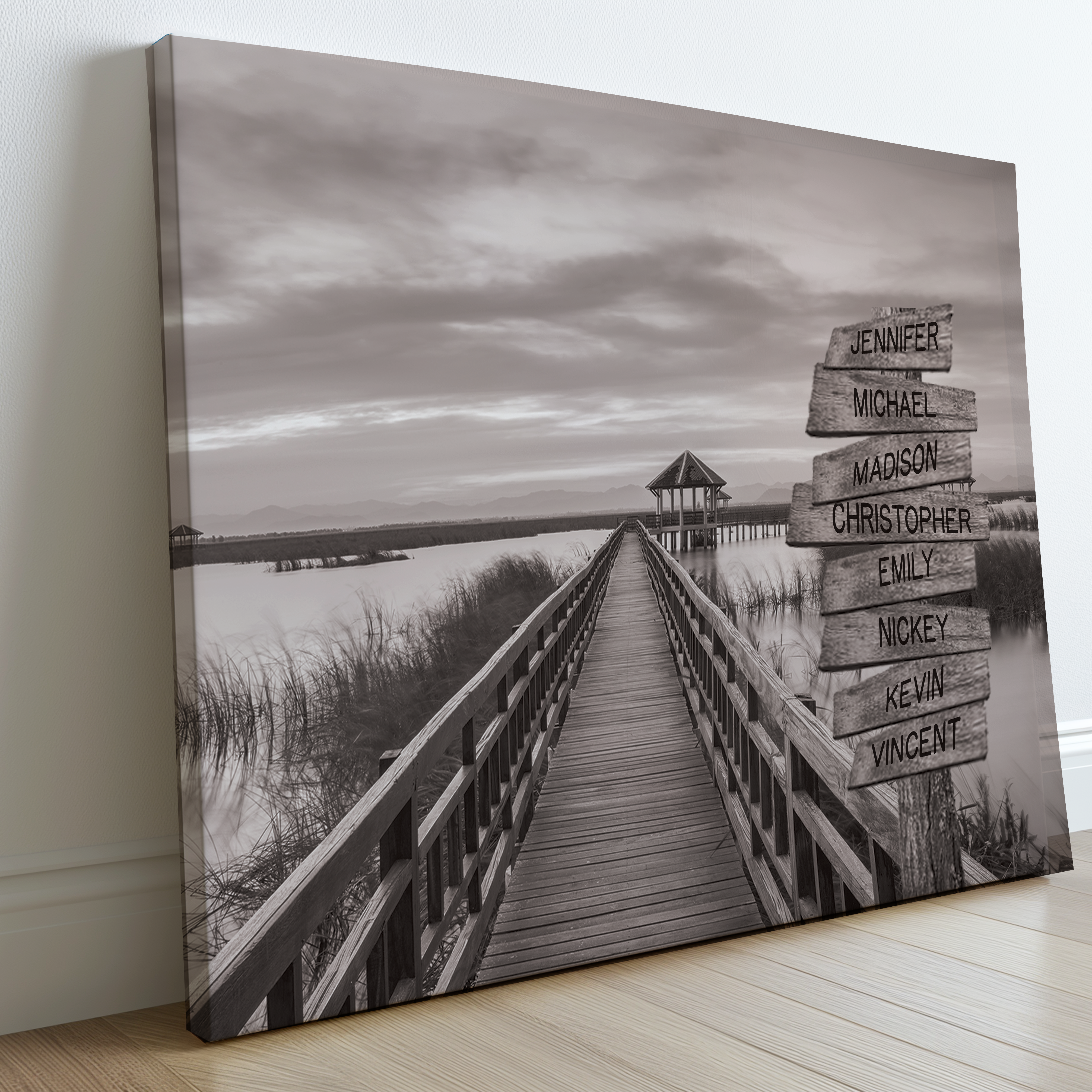 Coastal Outer Banks - Multi-Names Premium Custom Canvas Wall Art