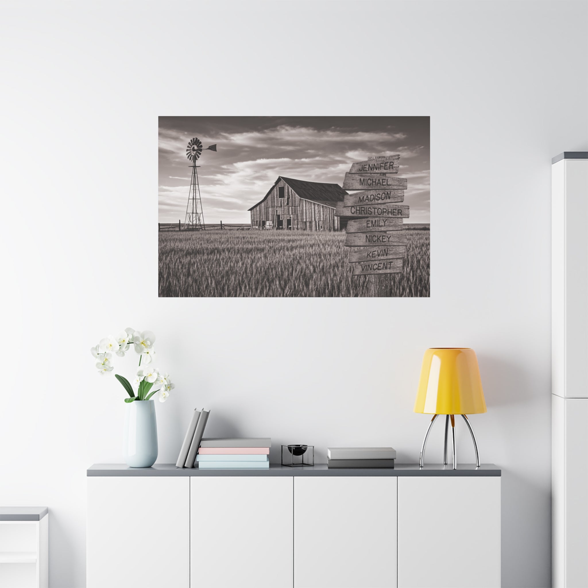 Barn Wheat Field - Multi-Names Premium Custom Canvas Wall Art