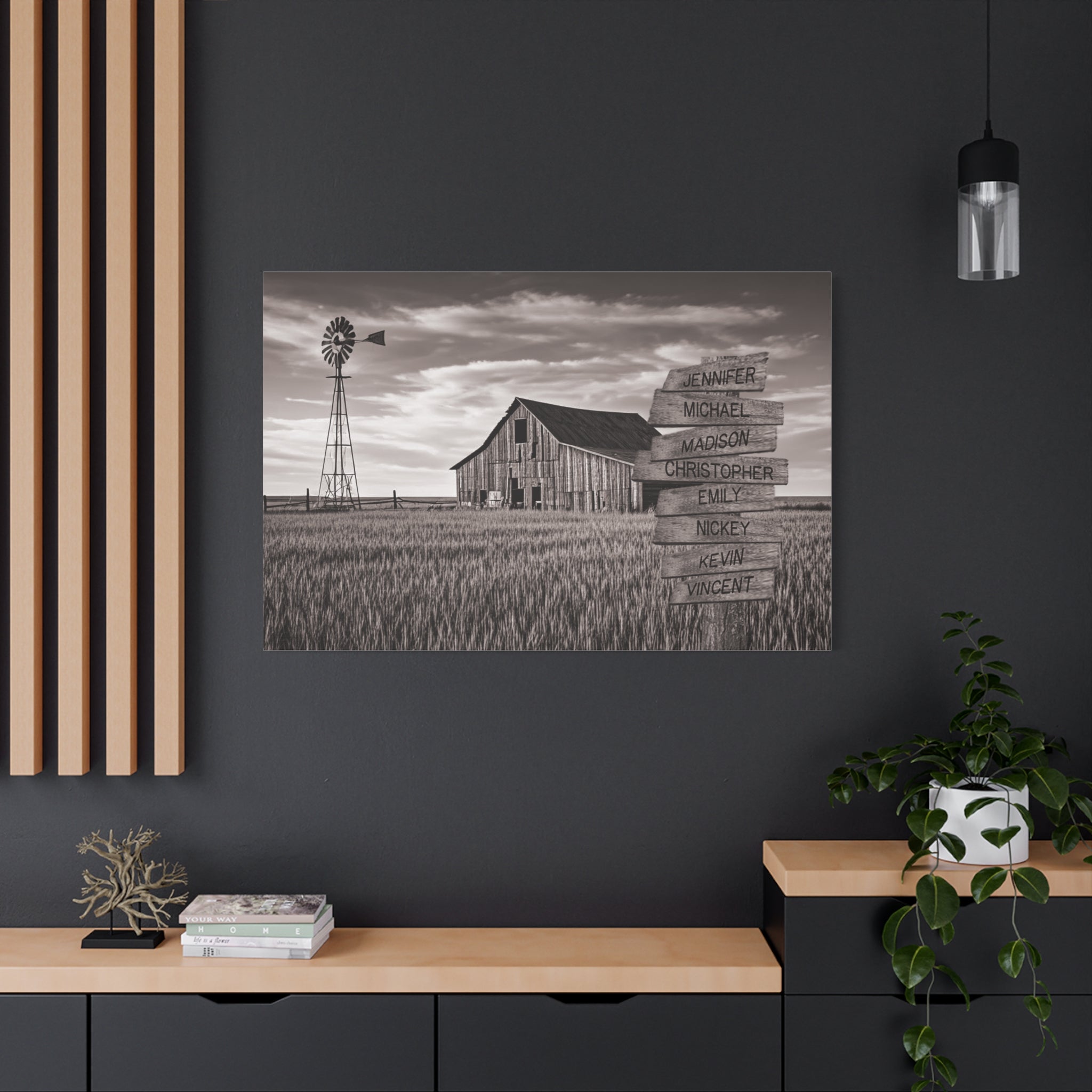 Barn Wheat Field - Multi-Names Premium Custom Canvas Wall Art