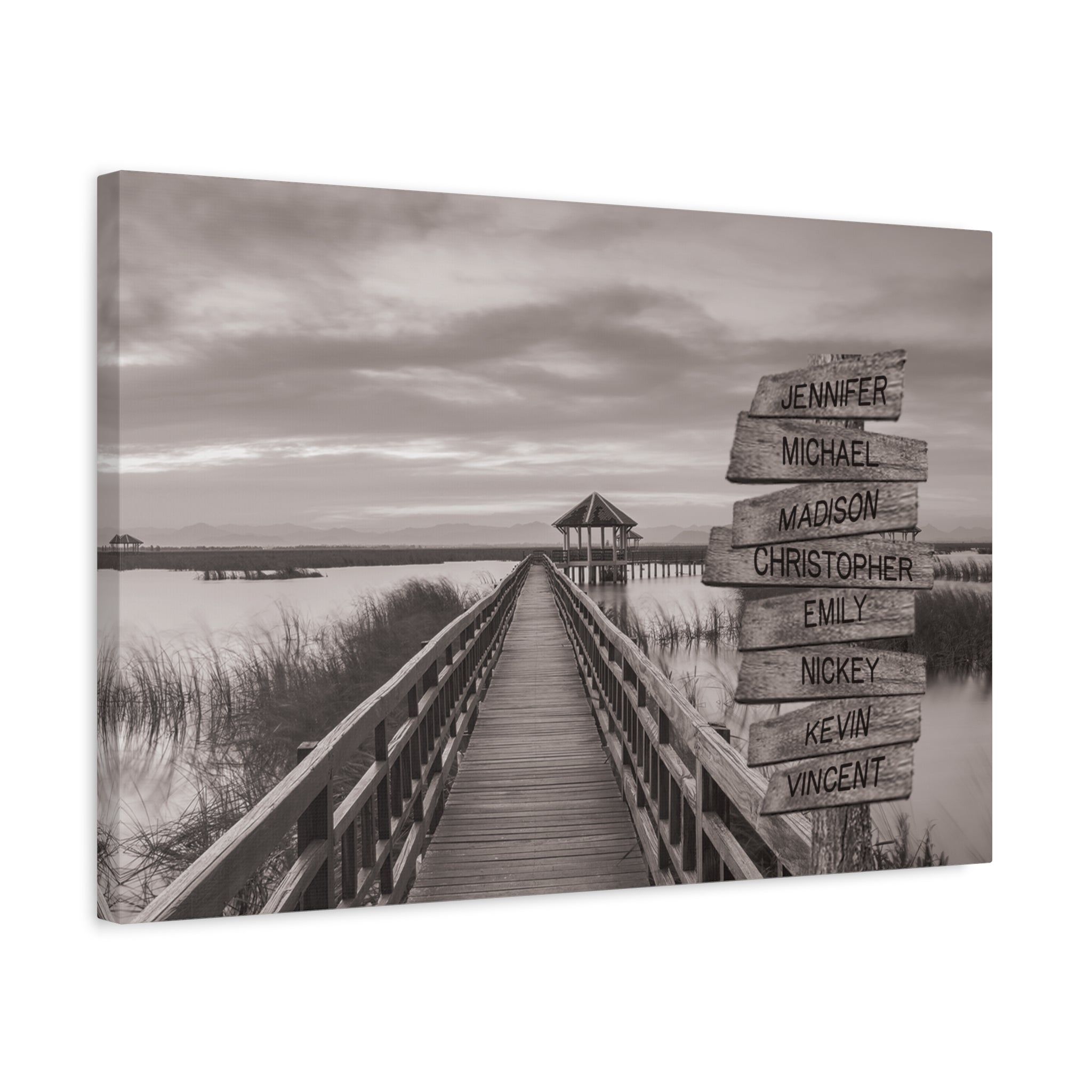 Coastal Outer Banks - Multi-Names Premium Custom Canvas Wall Art