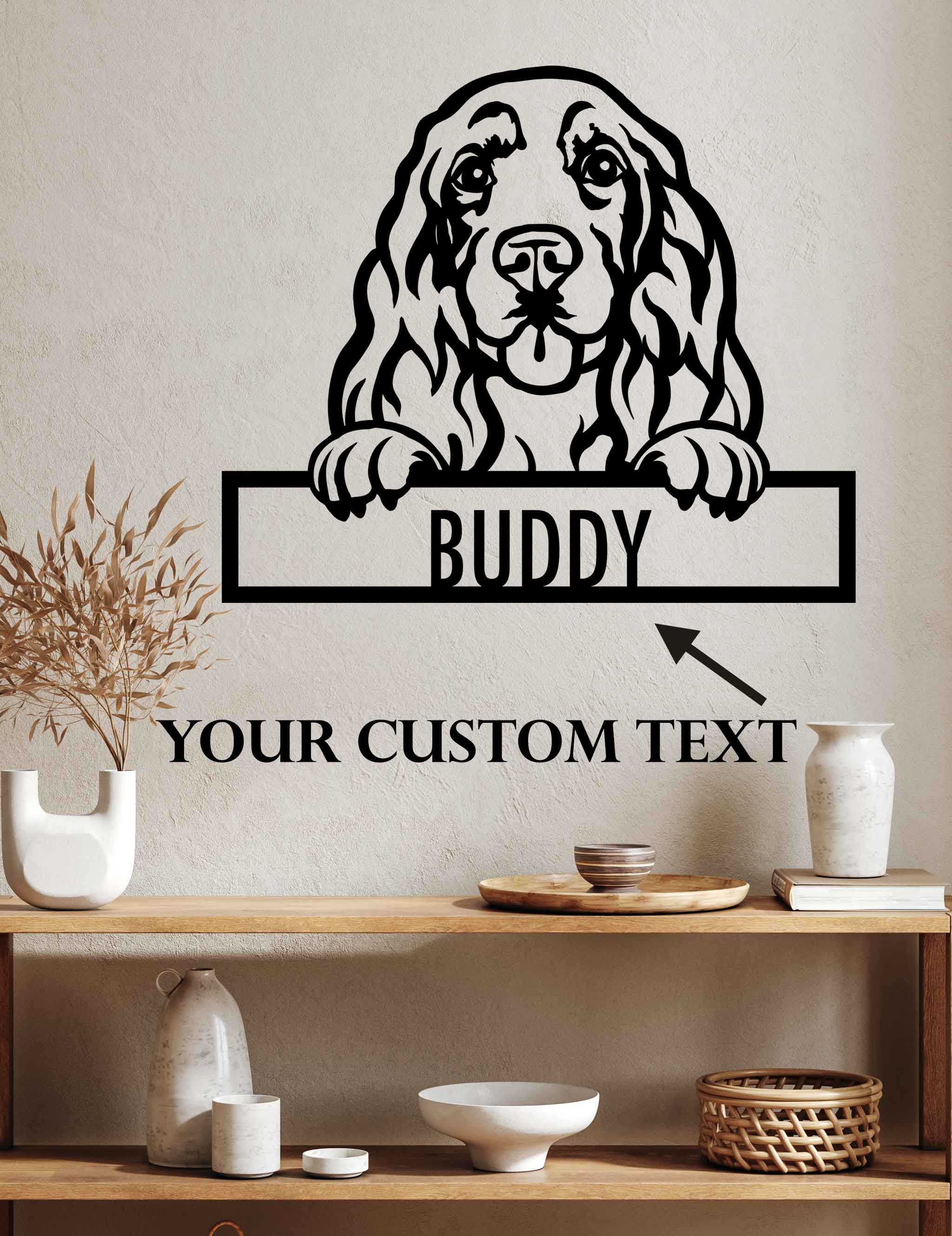 Cocker Spaniel - Dog Customized Metal Wall Art Decor