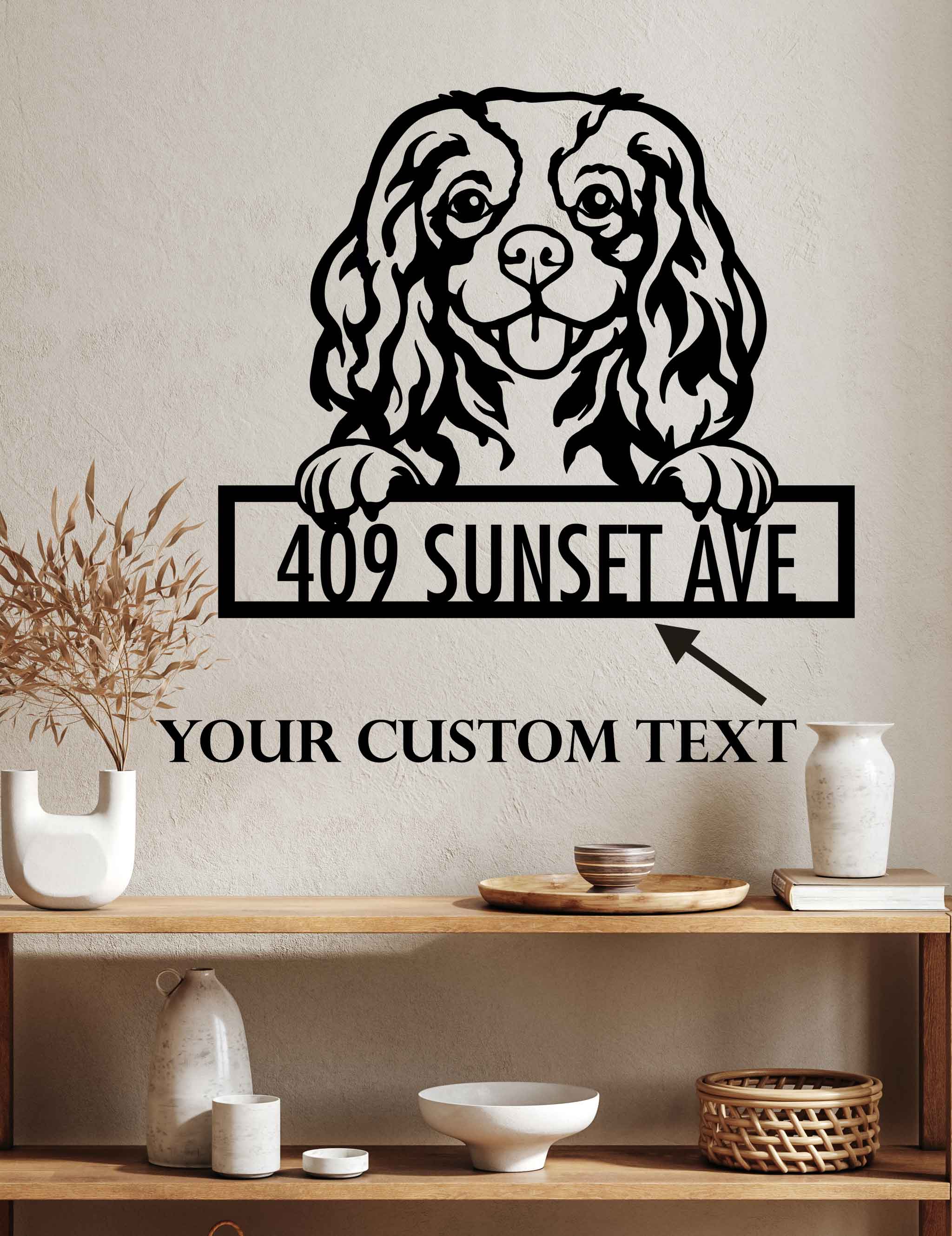 Cavalier King Charles - Dog Customized Metal Wall Art Decor