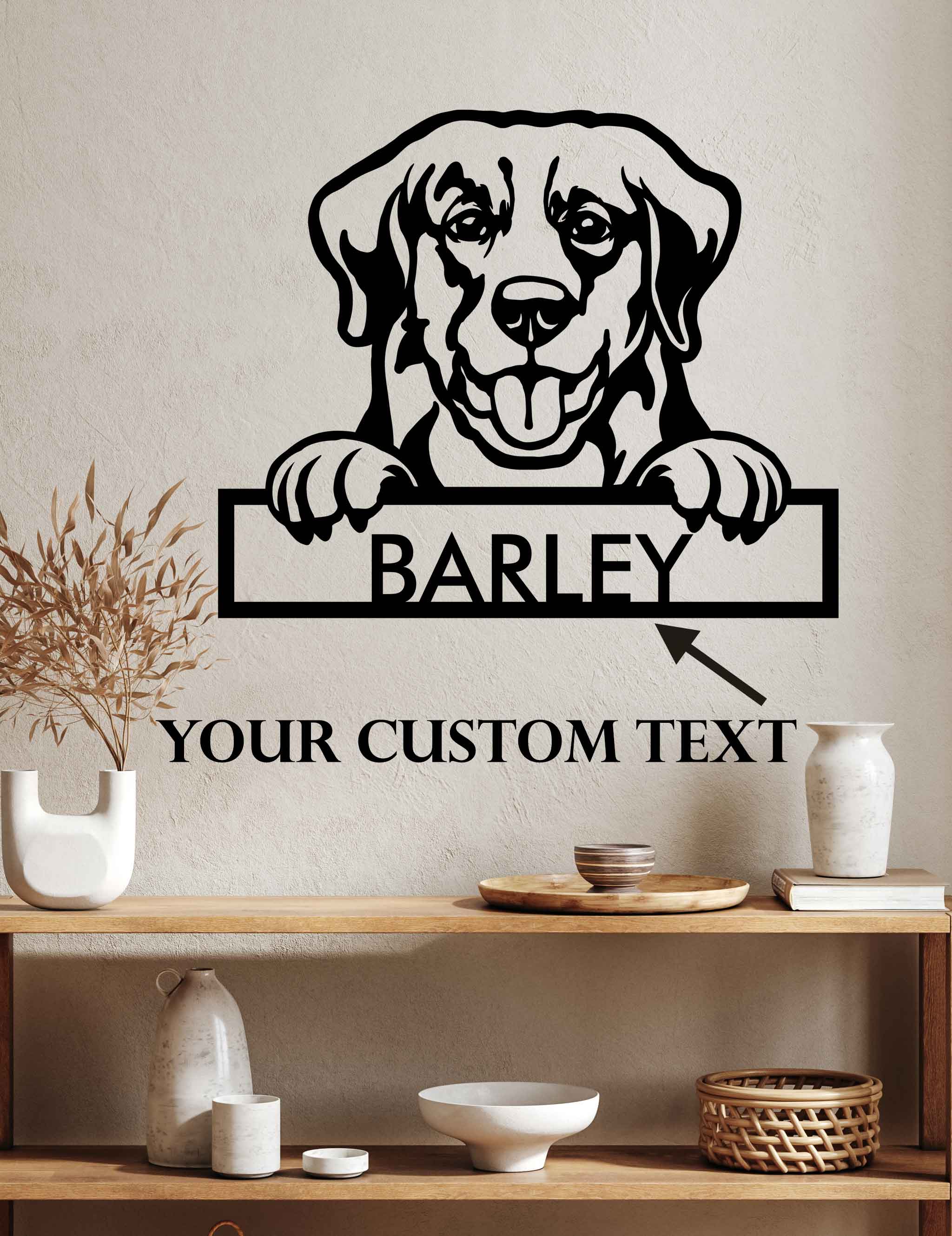 Golden Retriever - Dog Customized Metal Wall Art Decor