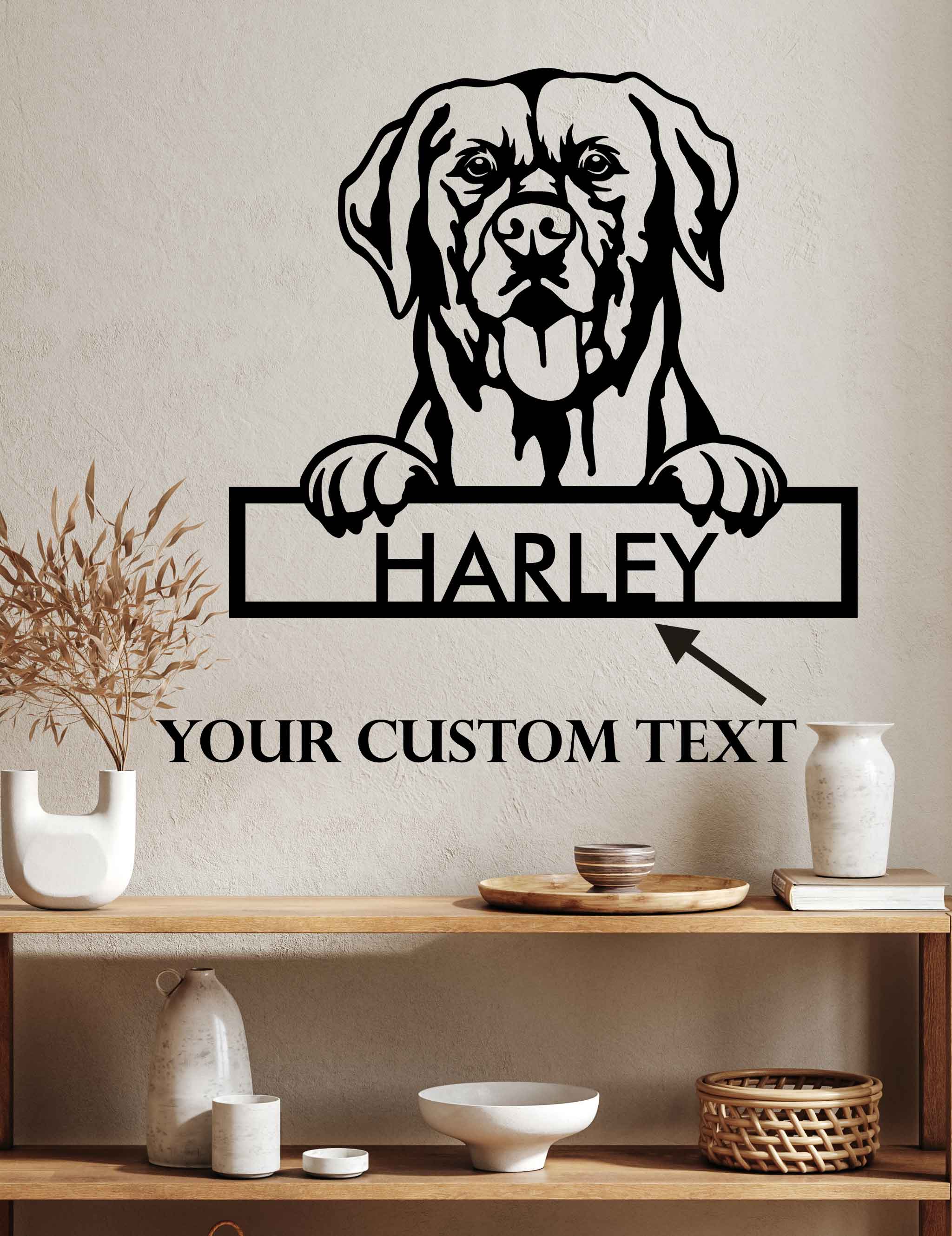 Labrador Retriever  - Dog Customized Metal Wall Art Decor