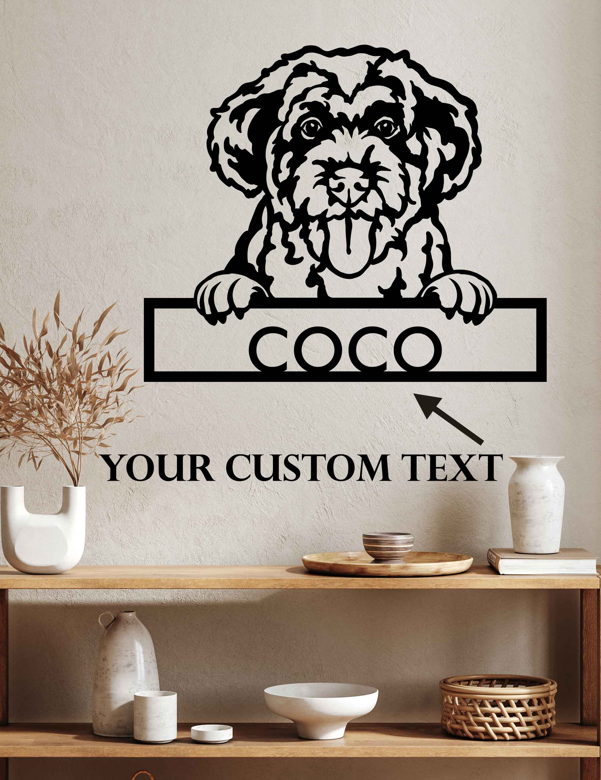 Portuguese Water - Dog Customized Metal Wall Art Decor