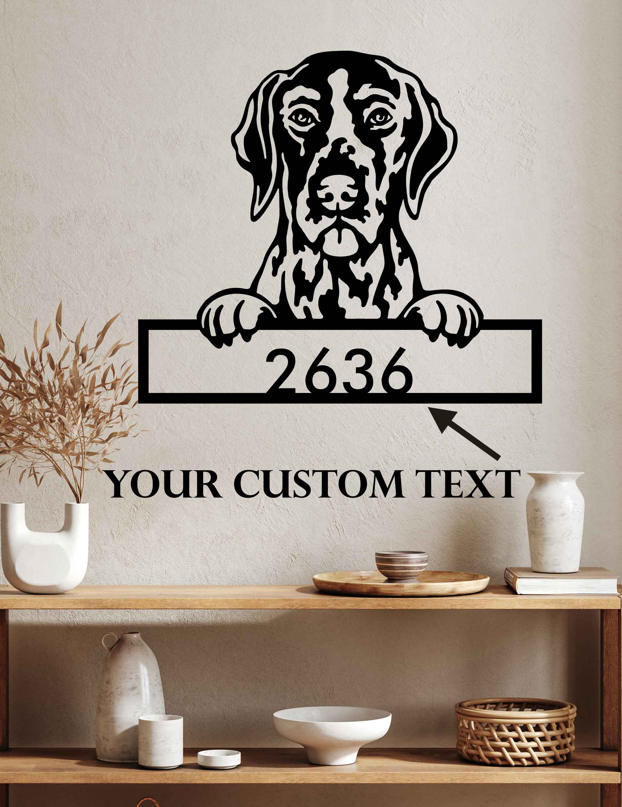 German Shorthaired Pointer - Dog Customized Metal Wall Art Decor